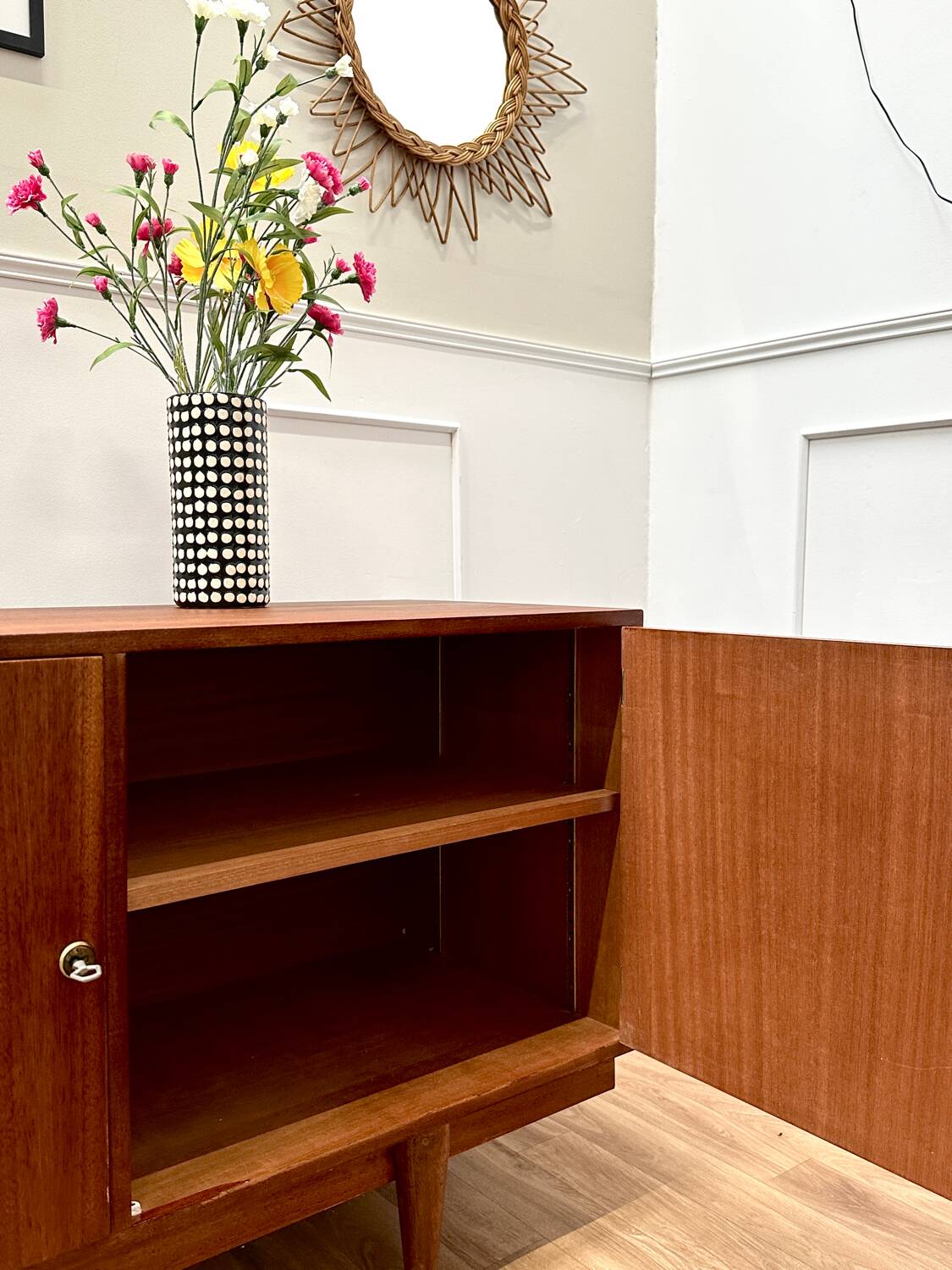 Vintage Scandinavian style sideboard