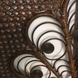 Bohemian headof in peacock rattan