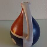 Vase ball vintage polychrome ceramic