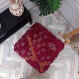 Handmade Berber pouf in wool 60 X 60 X 20 CM