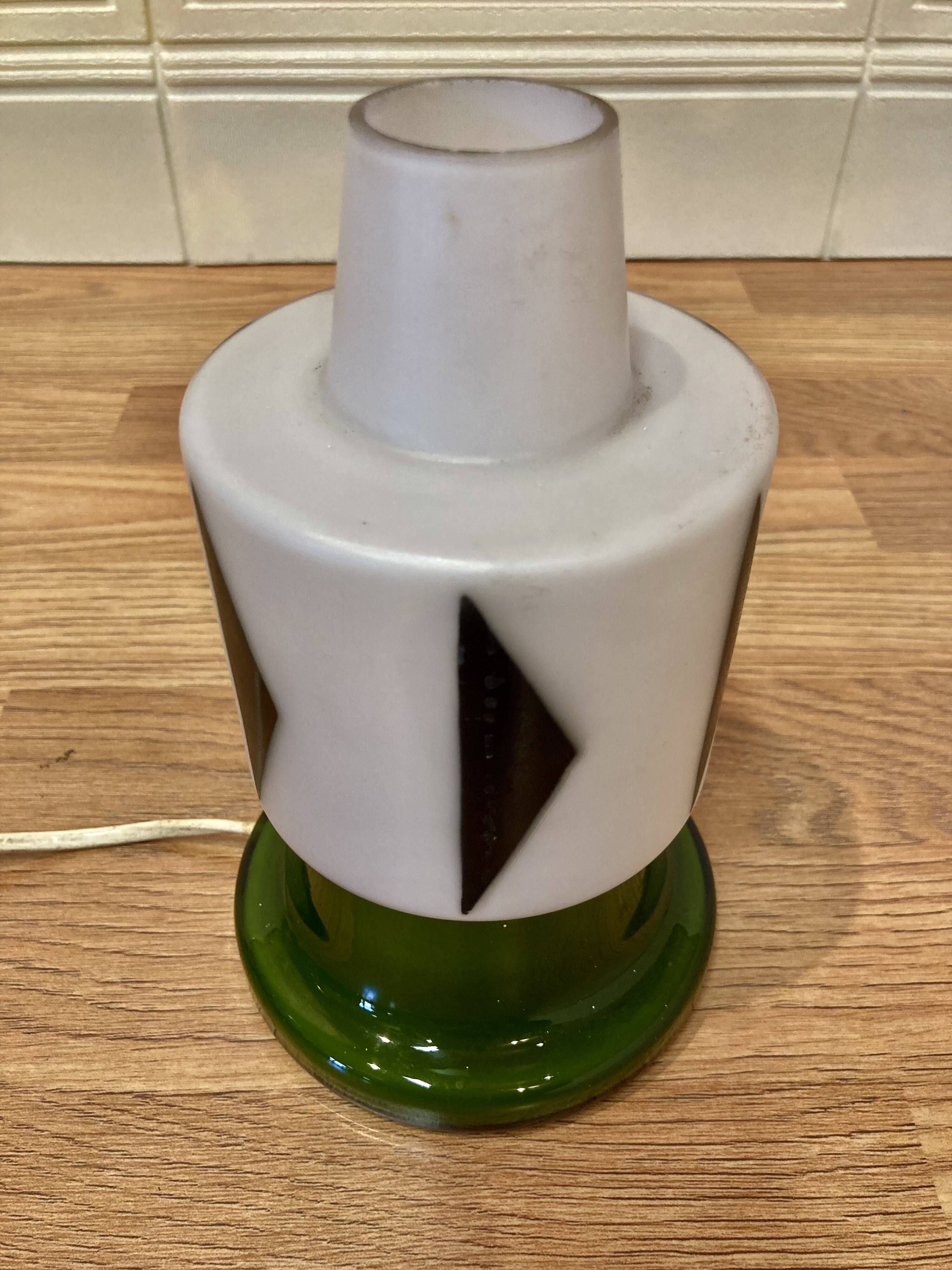 Opaline lamp "Scandinavian design 1950".