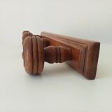 Rustic vintage wall coat rack