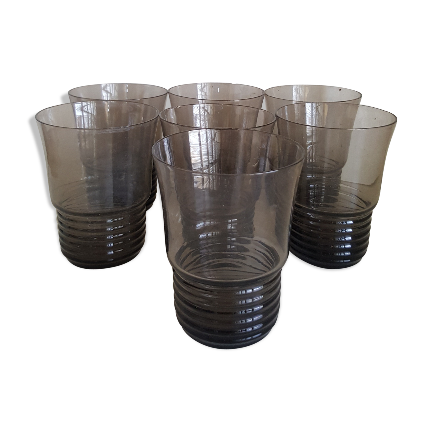 Lot de verres soufflés vintage