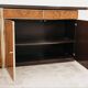Buffet en radica et métal doré moderniste des années 70