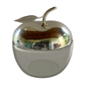 Bonbonnière pomme en métal argenté