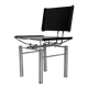 Black leather 8600 chair for Kusch & Co by Hans Ulrich Bitsch