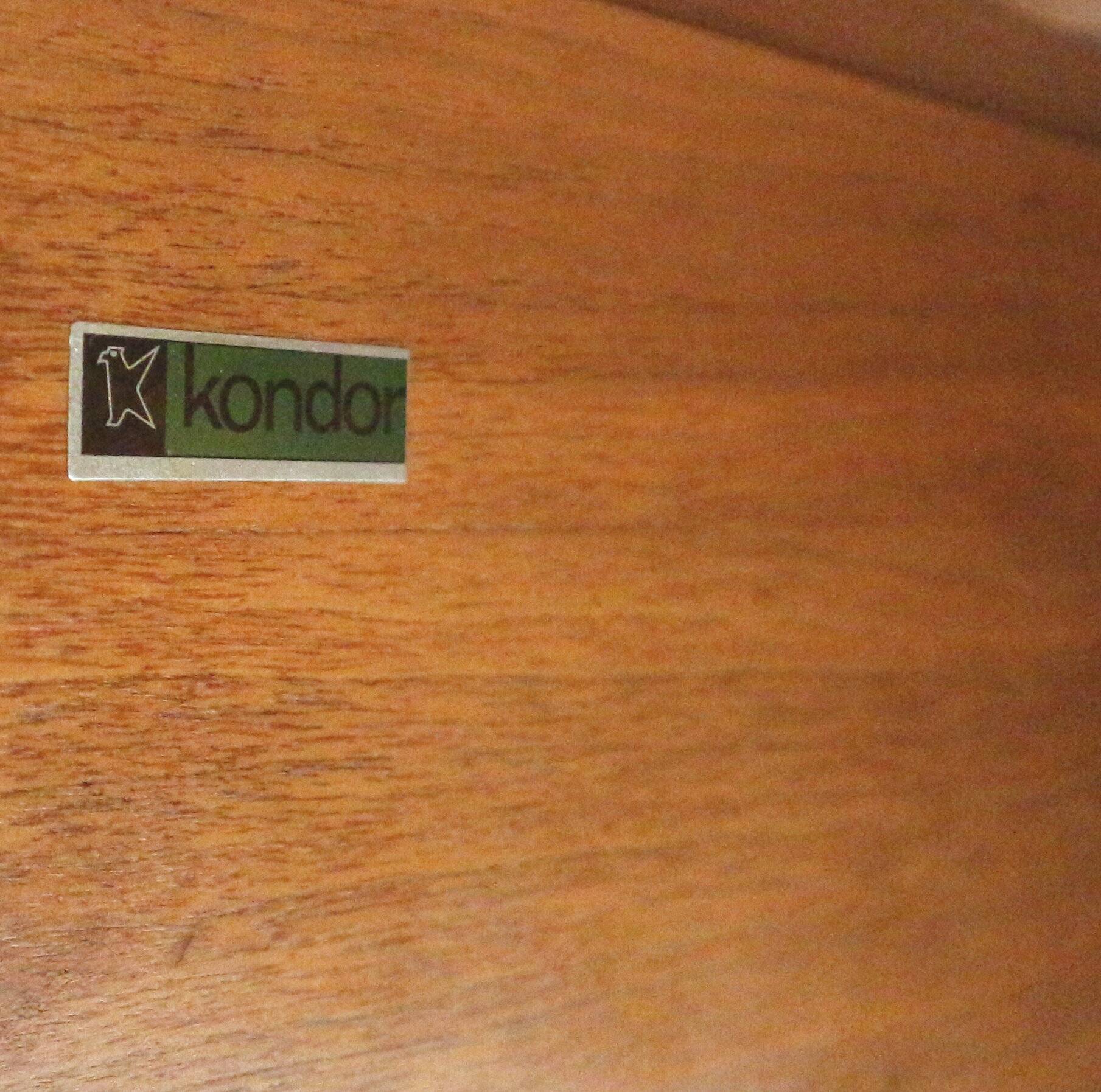Vintage German design executive desk by Kondor, made in the 1970s