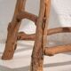 Antique stool in wabi-sabi style (c.1900) #3