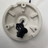 Paire d’anciennes suspensions art-deco en opaline xl