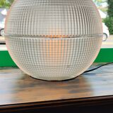 Old holophane ball industrial table lamp