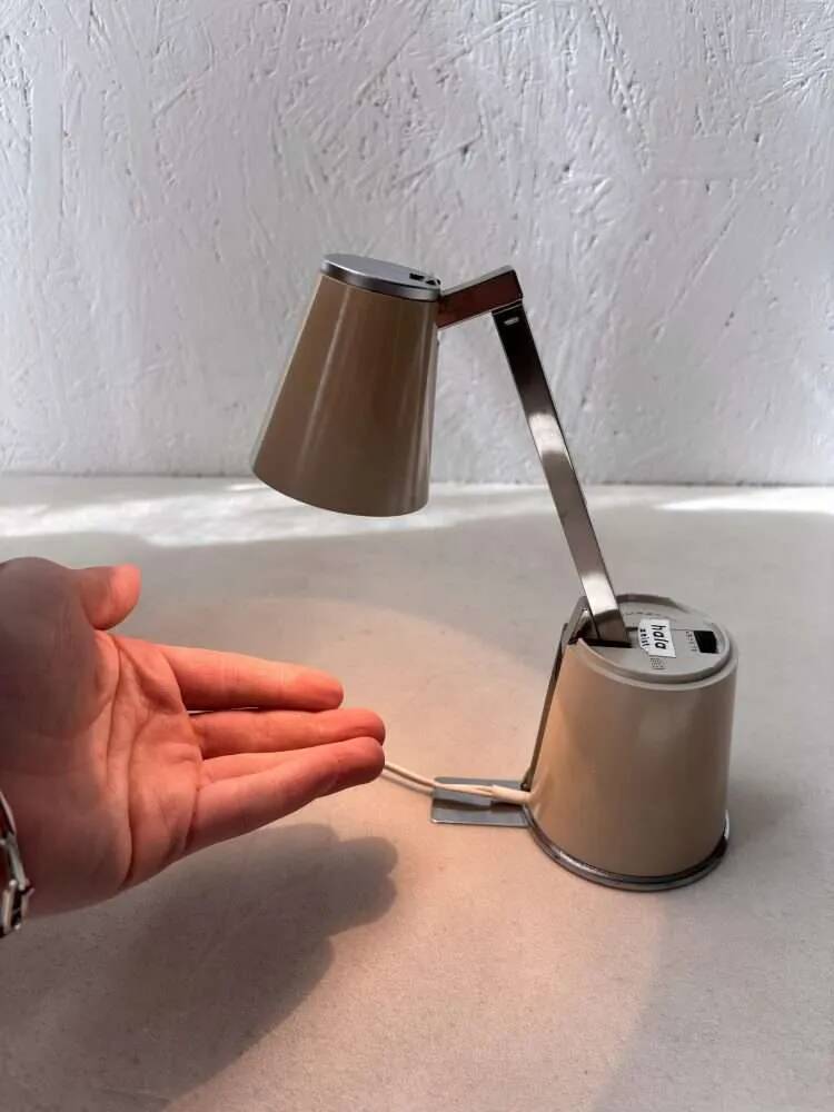 Vintage Hala Lampette beige 1970s lamp