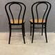 Pair of bentwood chairs, Vienna straw seats, 1960s, Poland