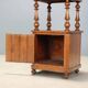Antique Louis-Philippe bedside table in walnut, Italy, 19th century.