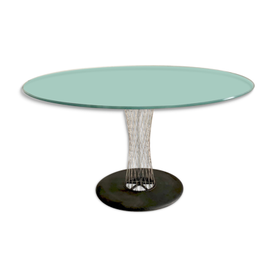 Table ronde en verre d’ Andreas Störiko - B&B italia