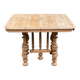 Table à manger Henri II en chêne massif décapée du XIXème