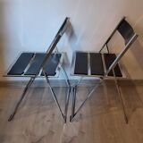 Pair of folding chairs, 1980s