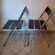 Pair of folding chairs, 1980s