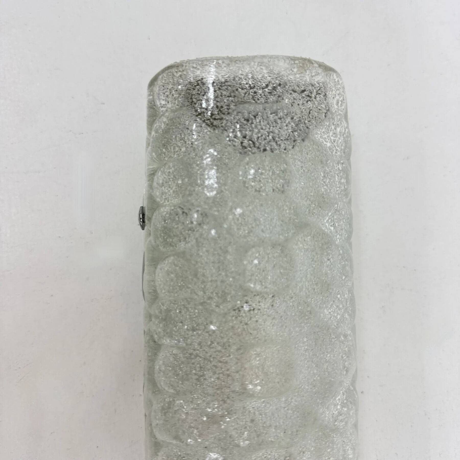 Mid-century Hustadt Leuchten design Murano glass wall sconces, Germany, 1970s