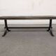 Brutalist coffee table in natural stone and wrought iron from the 60s/70s