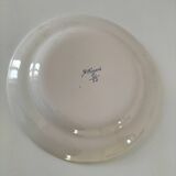 Saint-Clément plate with polychrome floral decoration