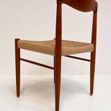 Refurbished set of 4 papercord chairs by H. Klein for Bramin, 1960s
