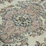 Hand-Knotted Antique Oriental 1970s 180 cm x 294 cm Blue Carpet