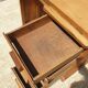 Children's desk zazou 1940 oak and elm with glass slab