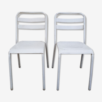 Pair of Tolix chairs