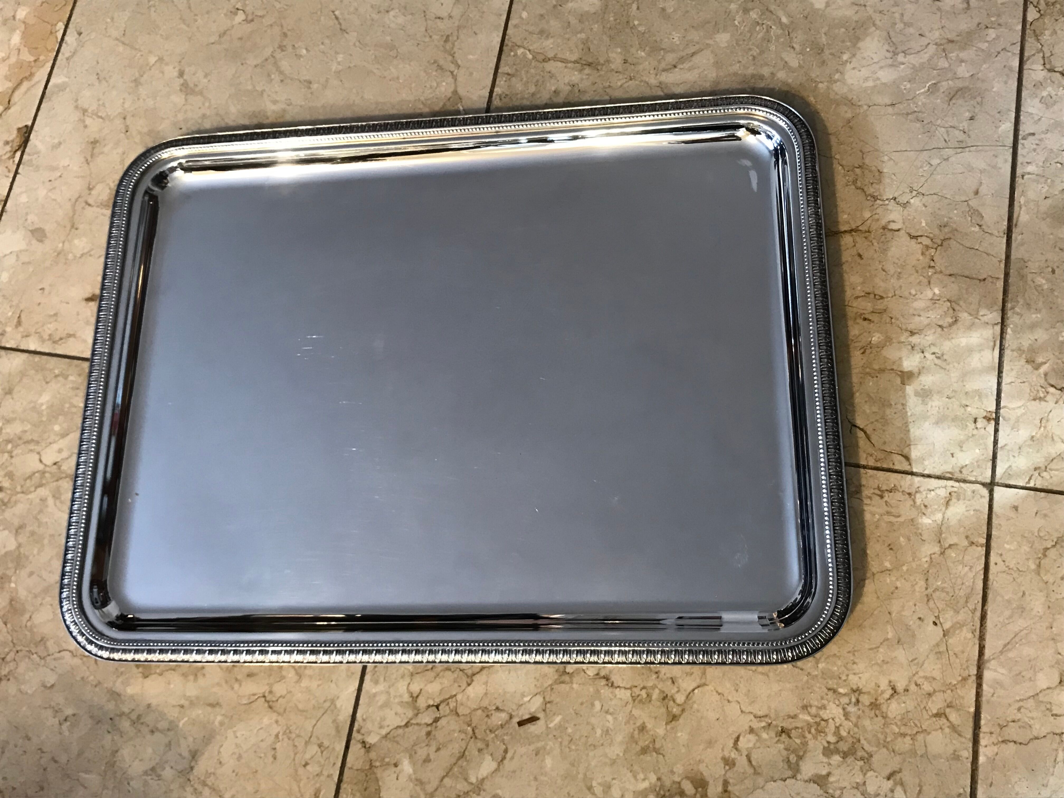 Rectangular tabletop / dish chritofle sterling silver