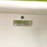 Vintage Dutch design swivel chair Artifort F978 'Green spirit'