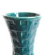 Vintage "Stripline" celadon green vase by Ernest d'Hossche for Keralux, 1958