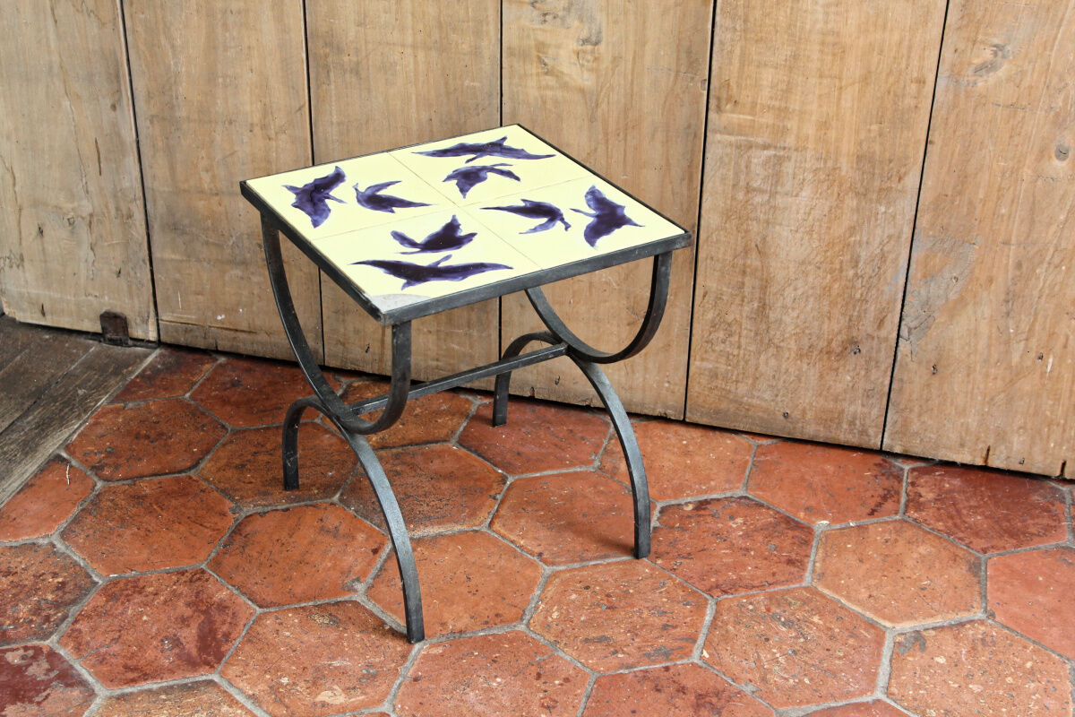 Vintage tiled coffee table