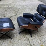 Fauteuil lounge et ottoman Charles Eames, édition Herman Miller