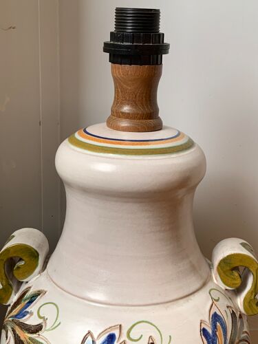 Pied de lampe en céramique vintage