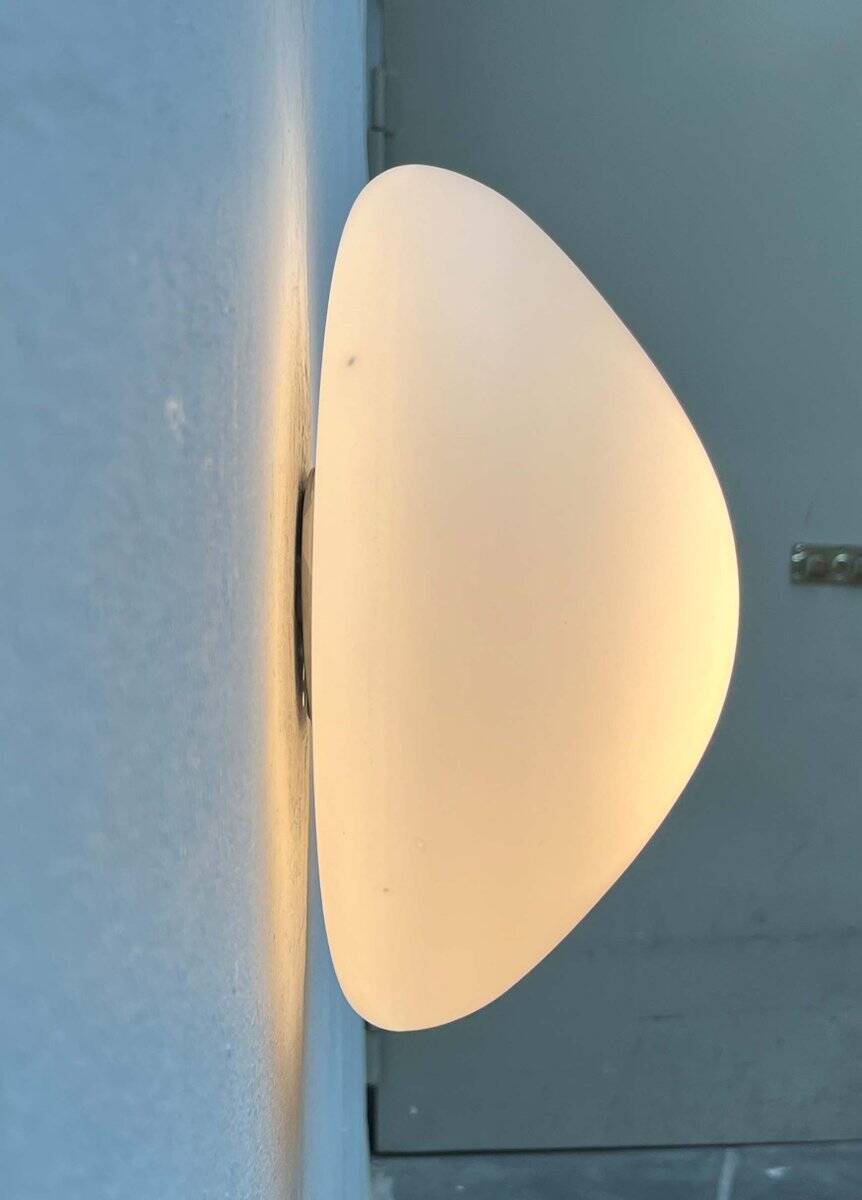 Mid-Century Modern Minimalist Ceiling or Wall Lamp by Wilhelm Wagenfeld for Lindner, Germany, 1950s