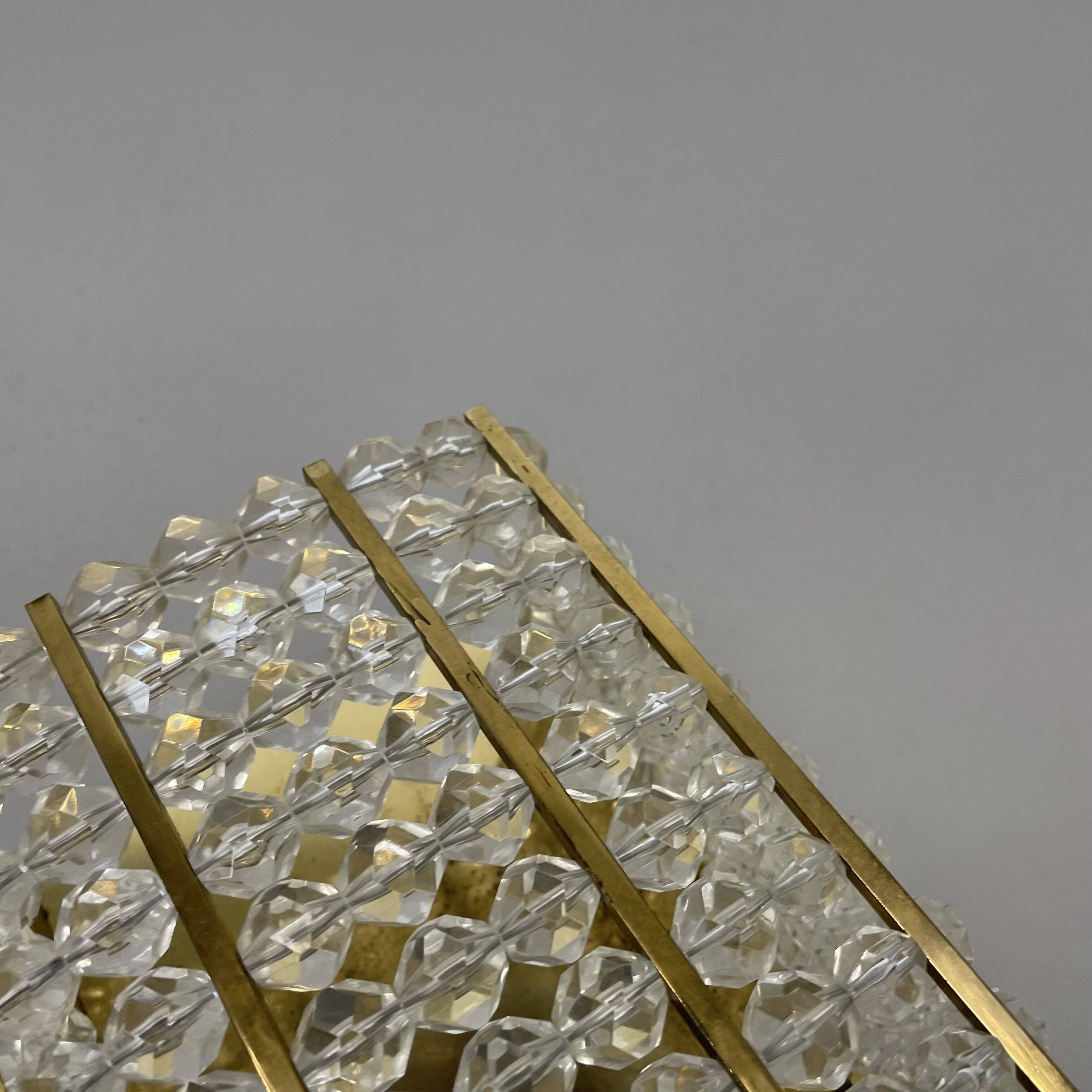 brass and aryl glass wall light sconce by Emil Stejnar, Austria, 1950s