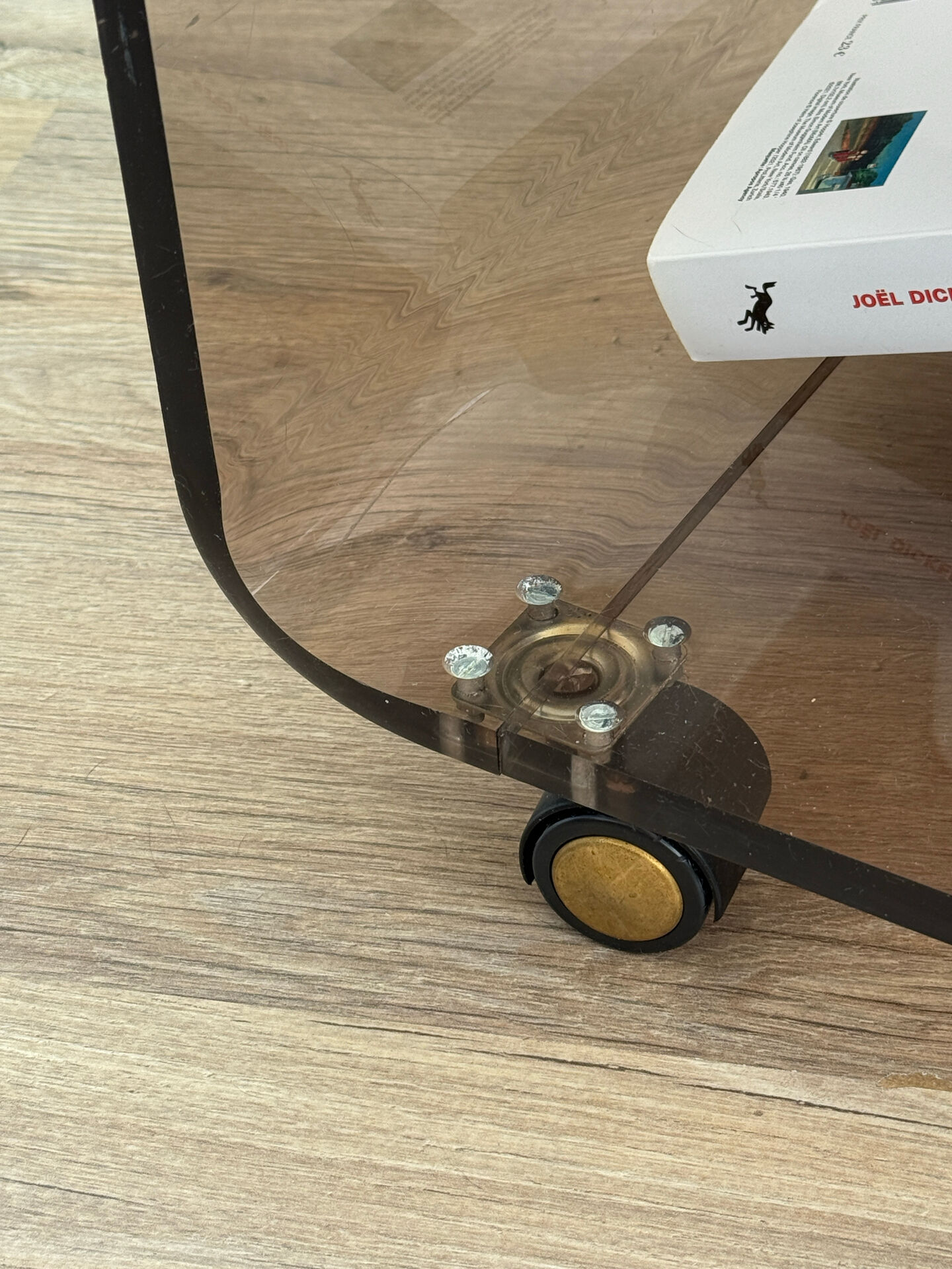 Smoked Plexiglas coffee table