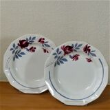 Four hollow plates 1930-1940 - Plates stamped Céranord St-Amand