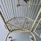 Chandelier suspension in metal, cage shape, from the 60s