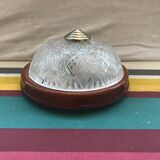 Round glass ceiling lamp