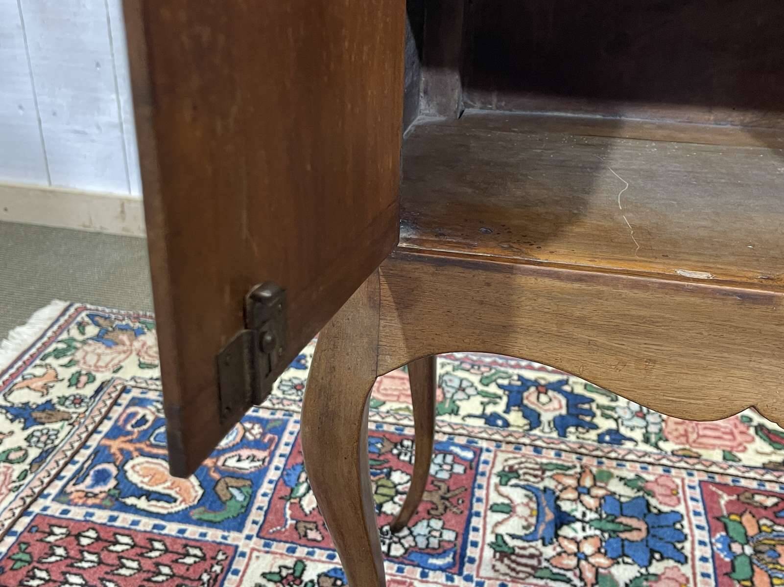 Louis XV walnut bedside table from the early 20th century