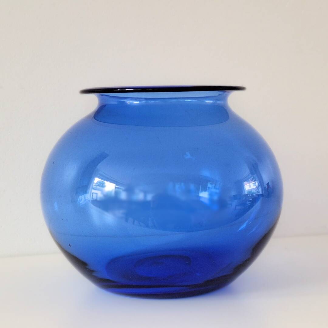 Mcm 1930s-1950s nordic vase - designed by monica bratt - reijmyre glassworks, sweden