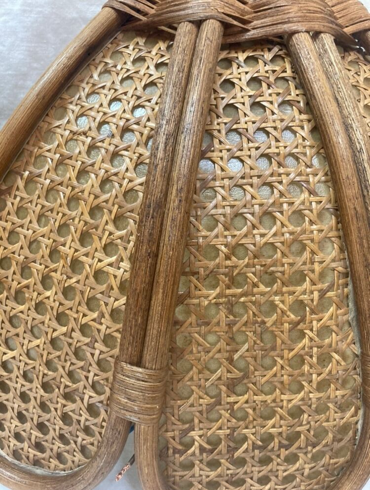 Pair of rattan sconces from 1970/80