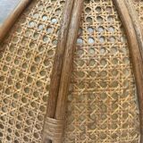 Pair of rattan sconces from 1970/80