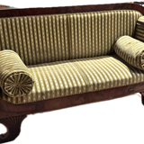 Antique character sofa in solid wood