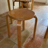 Vintage Alvar Aalto style table and chairs and stool