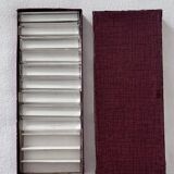 9 crystal knife rests from Hungary