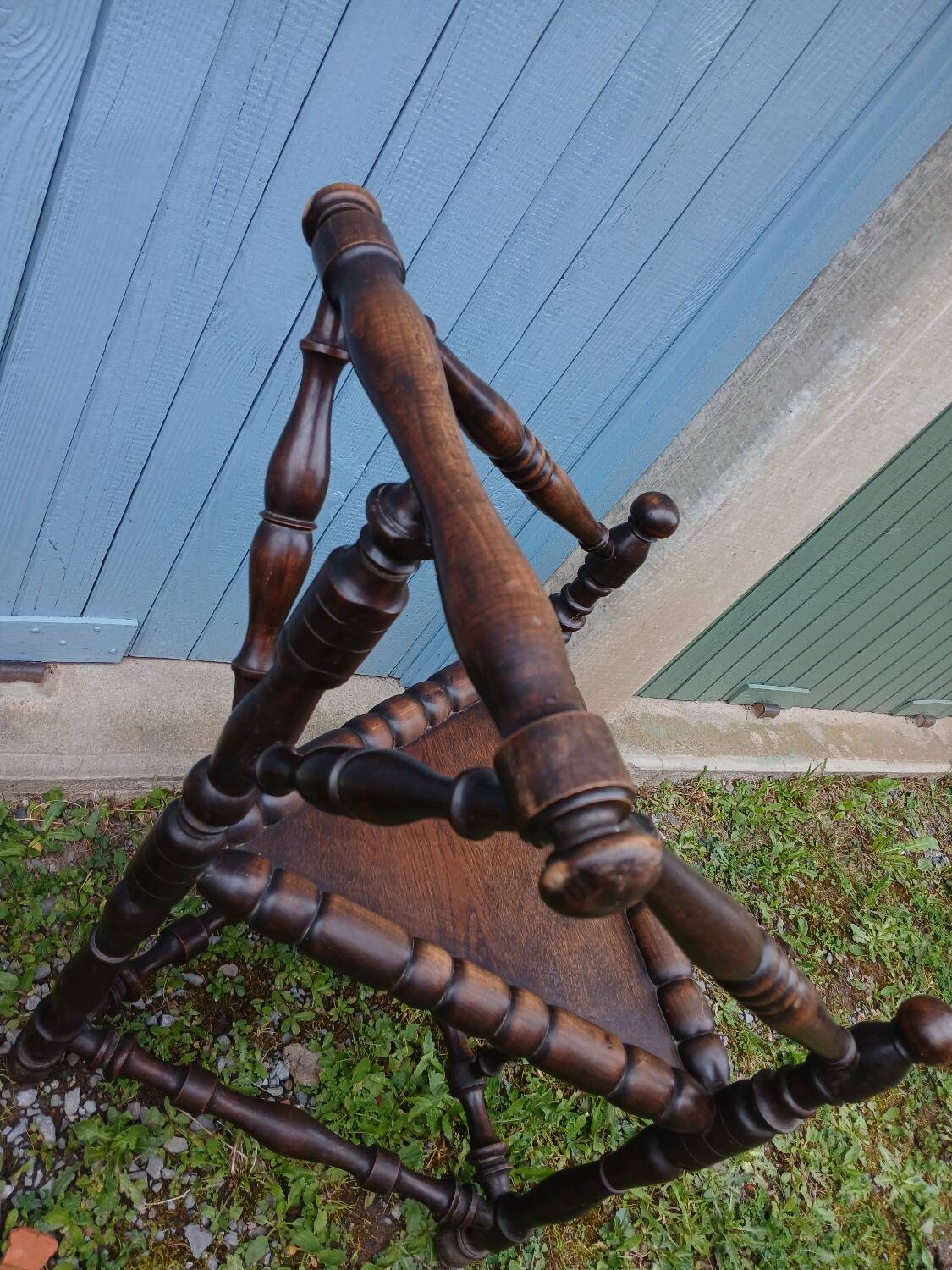 2 antique Scandinavian corner chairs/armchairs