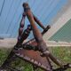 2 antique Scandinavian corner chairs/armchairs