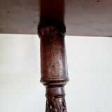 Old carved wooden church desk